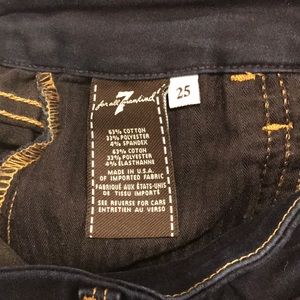 7 for all mankind sz 25 super stretch high rise